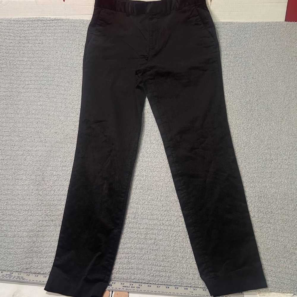 Topman Corduroy Trousers Slim W32 L32 Black Dark Academia‎ Minimalist Luxe
